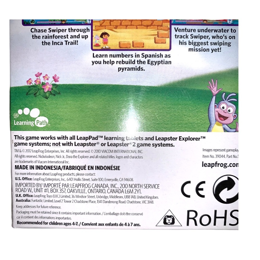 Dora Explorer Worldwide Leap Frog LeapPad Leapster Social Studies Learning Game - Picture 4 of 9
